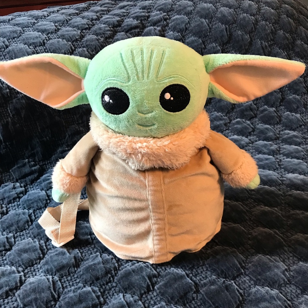 Baby Yoda plush backpack